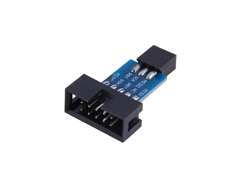 10 Pin to 6 Pin Adapter Board FOR ATMEL STK500 AVRISP USBASP - Image 1